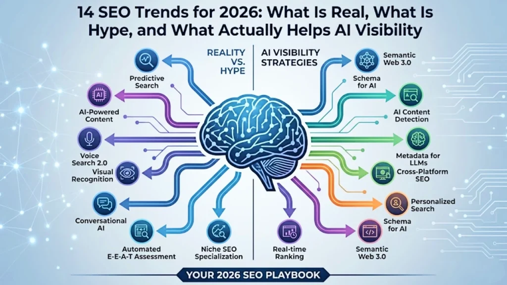 14 SEO Trends for 2026: What Is Real, What Is Hype, and What Actually Helps AI Visibility